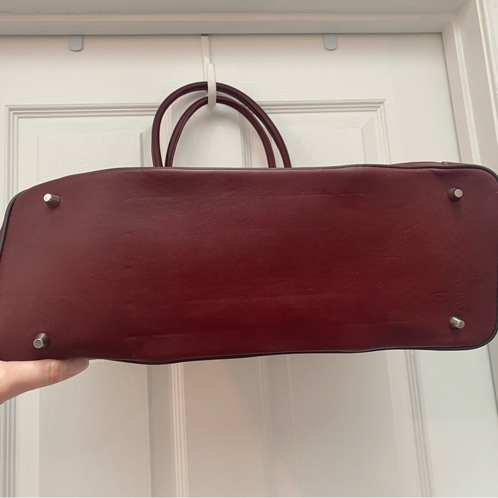 Coach Burgundy Red Leather Tote NWOT - Picture 5 of 15